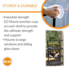 K&H EZ Mount Window Kitty Sill Quad Stack