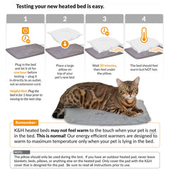 K&H Thermo A-Frame Heated Cat House - Gray/Black