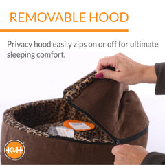 K&H Thermo-Kitty Bed Deluxe Hooded